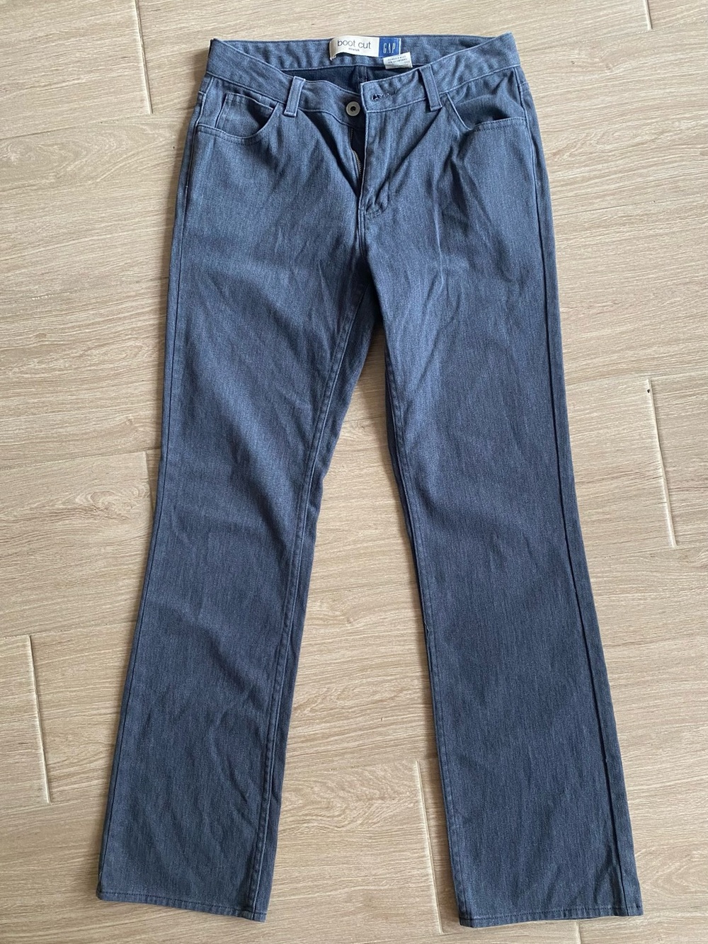 Vintage Gap Bootcut Stretch Jeans Grey Wash Low Mid Rise Denim Womens Size 4 R⁠